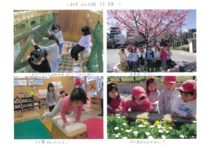 4歳児　ぱんだ組3月写真コメント